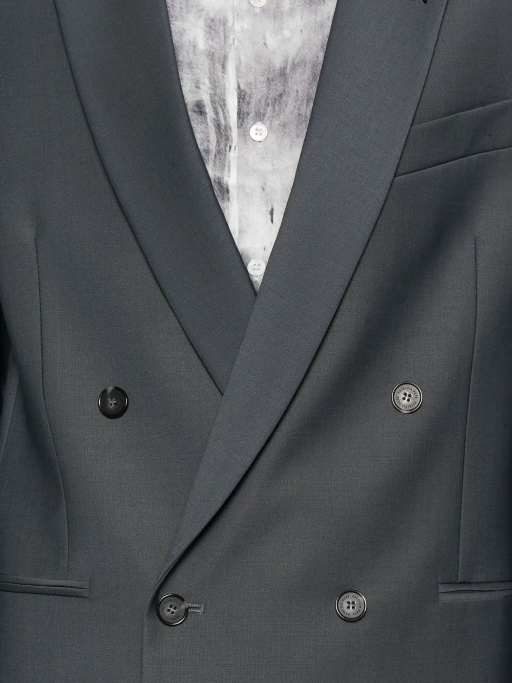 Patrizia Pepe Double-breasted Blazer In Gray