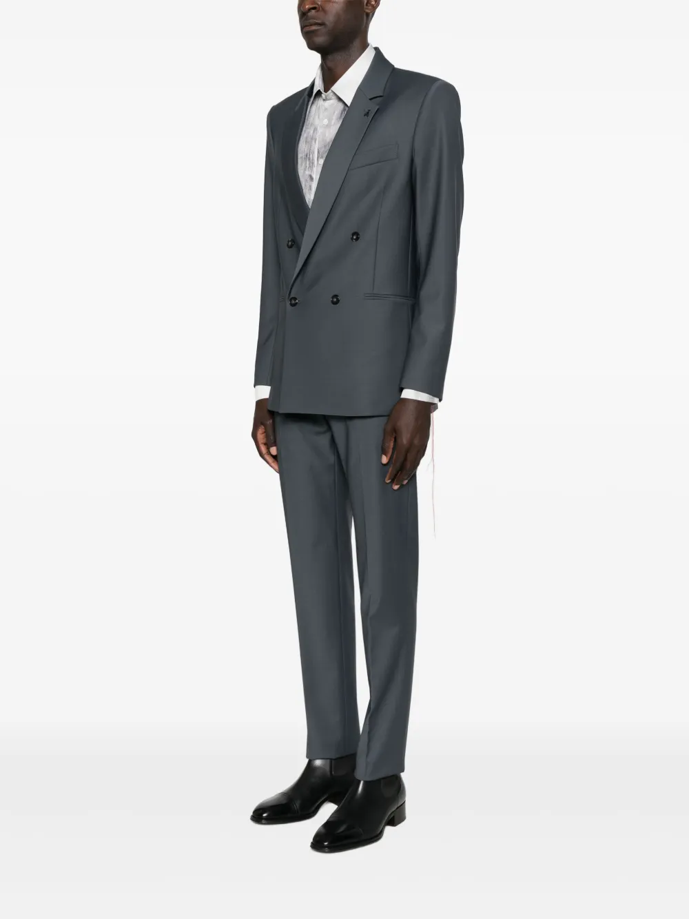 Patrizia Pepe Blazer met dubbele rij knopen S754 Mid Grey