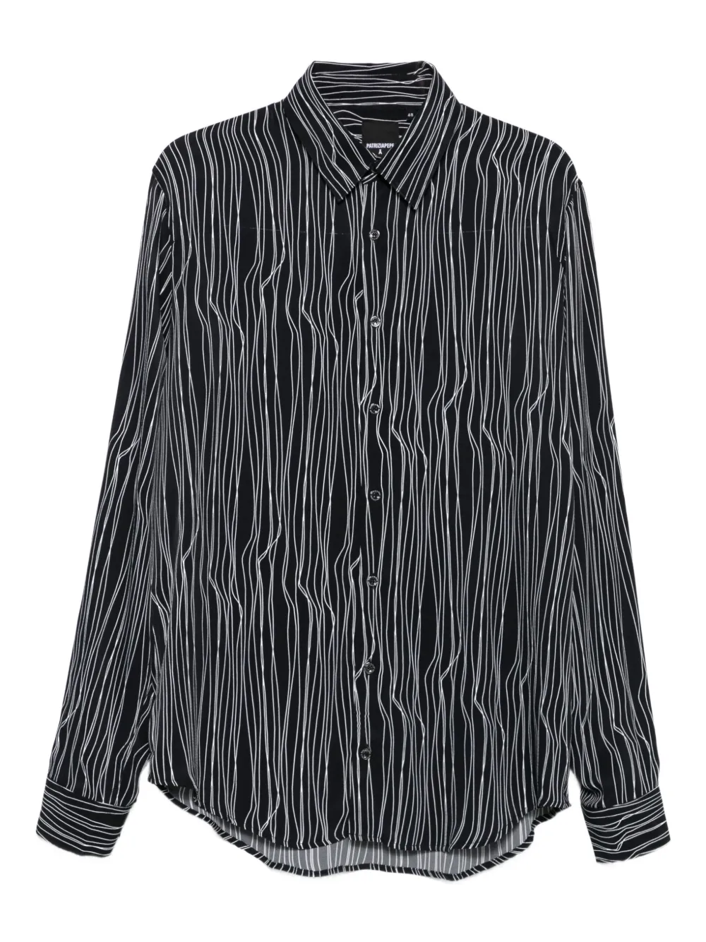 Patrizia Pepe graphic-print shirt | Black | Image 1