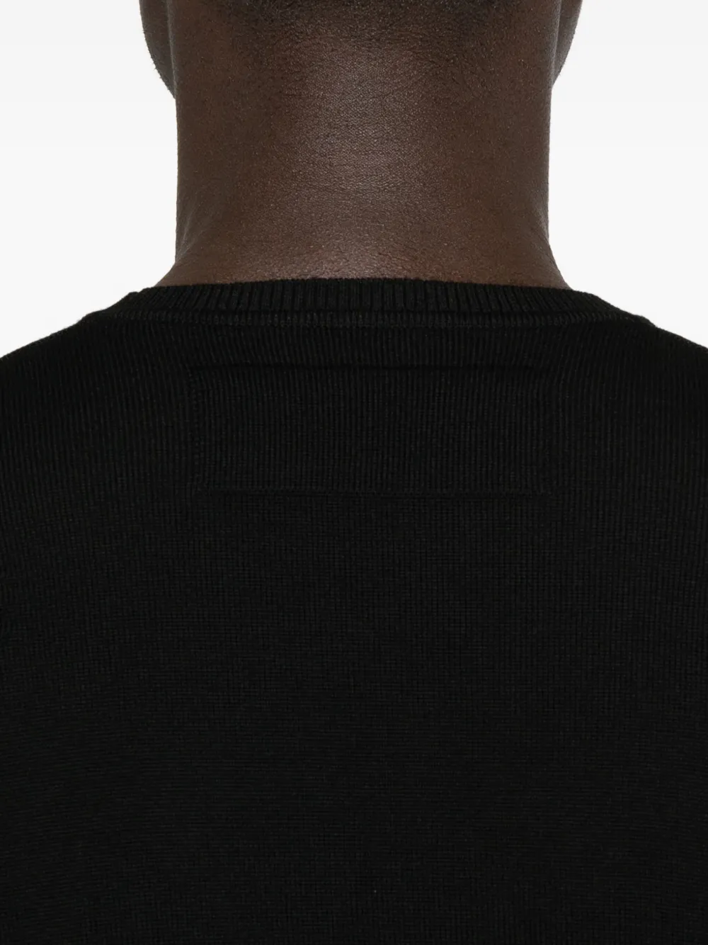 Patrizia Pepe Crew-neck Sweater In Black