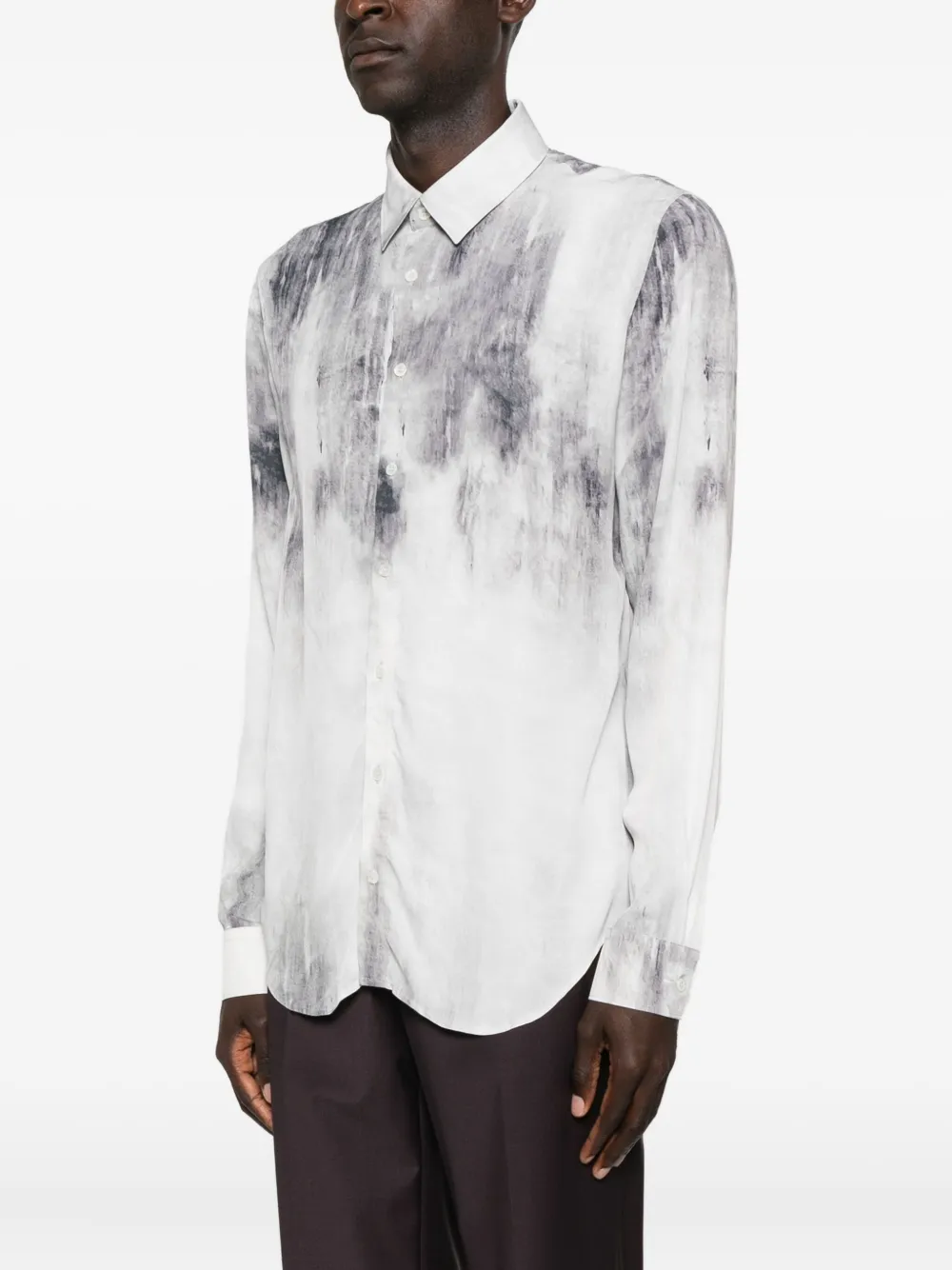 Patrizia Pepe Graphic-print Shirt In Gray