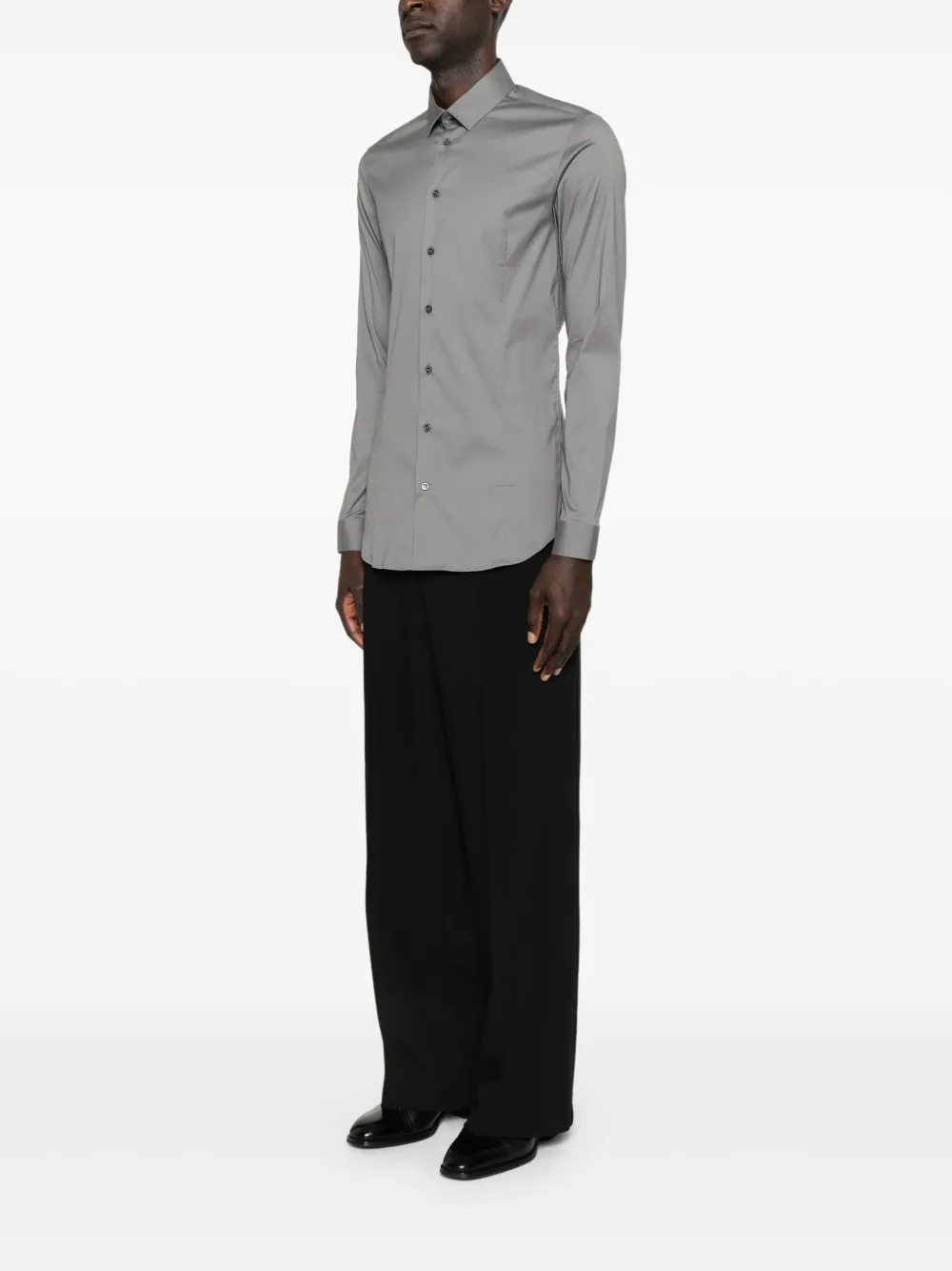 Patrizia Pepe Popeline overhemd Grijs