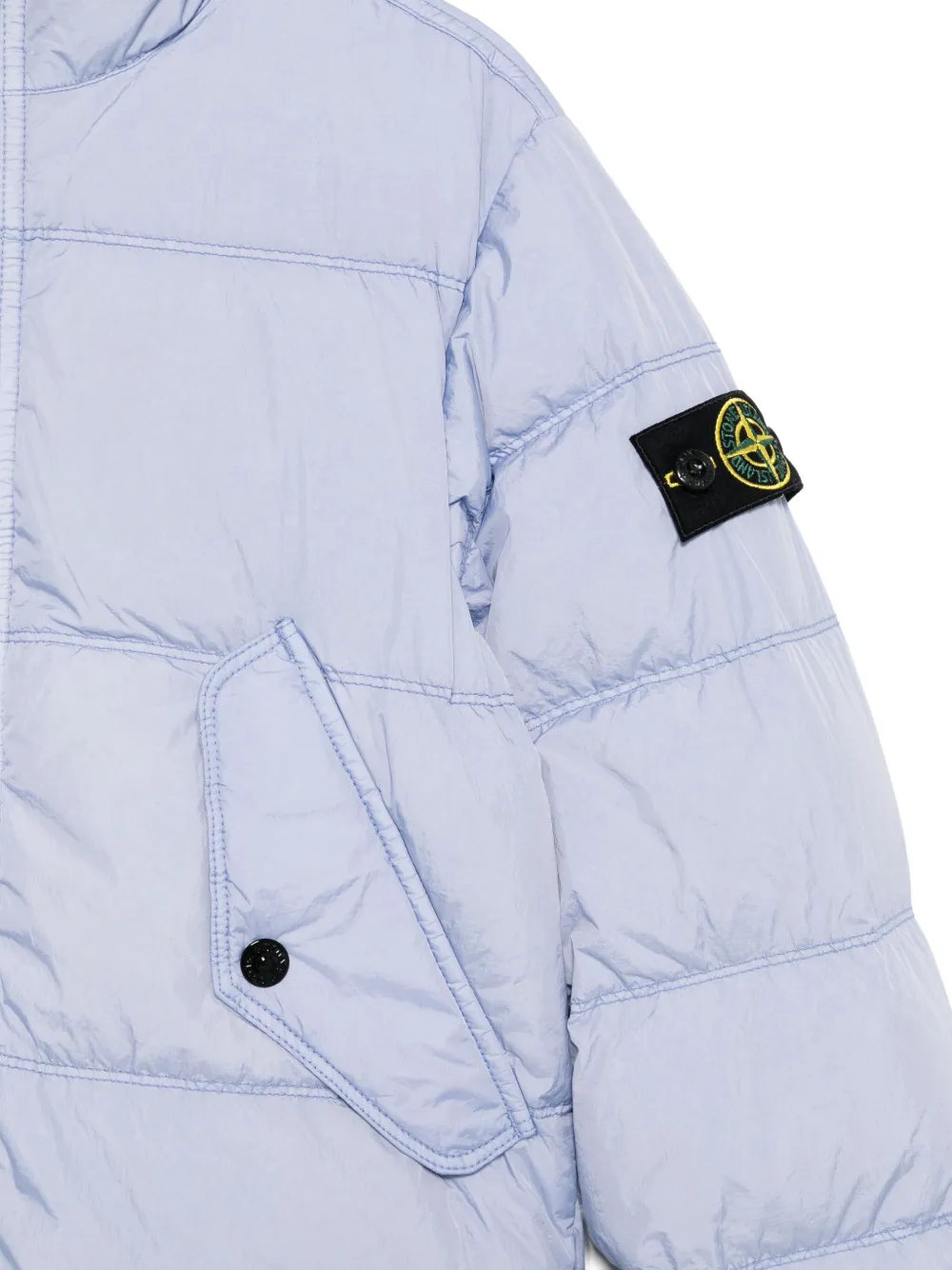 Stone Island Junior Jack met logopatch Paars
