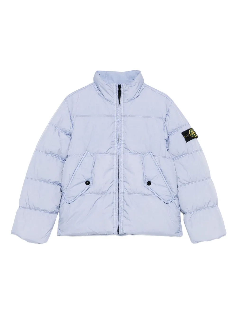 Stone Island Junior logo-patch jacket | Purple | Image 1