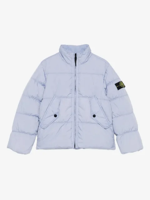 Stone Island Junior Jaqueta com patch de logo