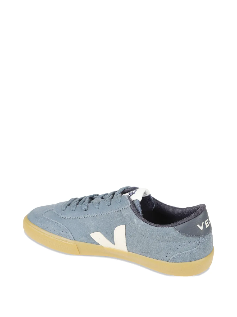 Veja Volley Suede Panelled Sneakers In Blue
