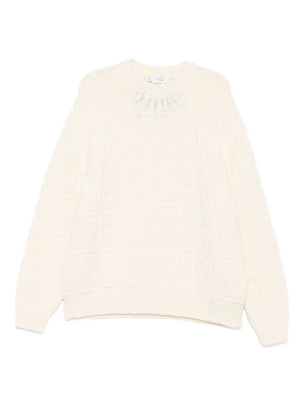 Off-White textured knit sweater - ニュートラル Off-White textured knit sweater - ニュートラル