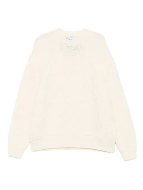 Off-White textured knit sweater