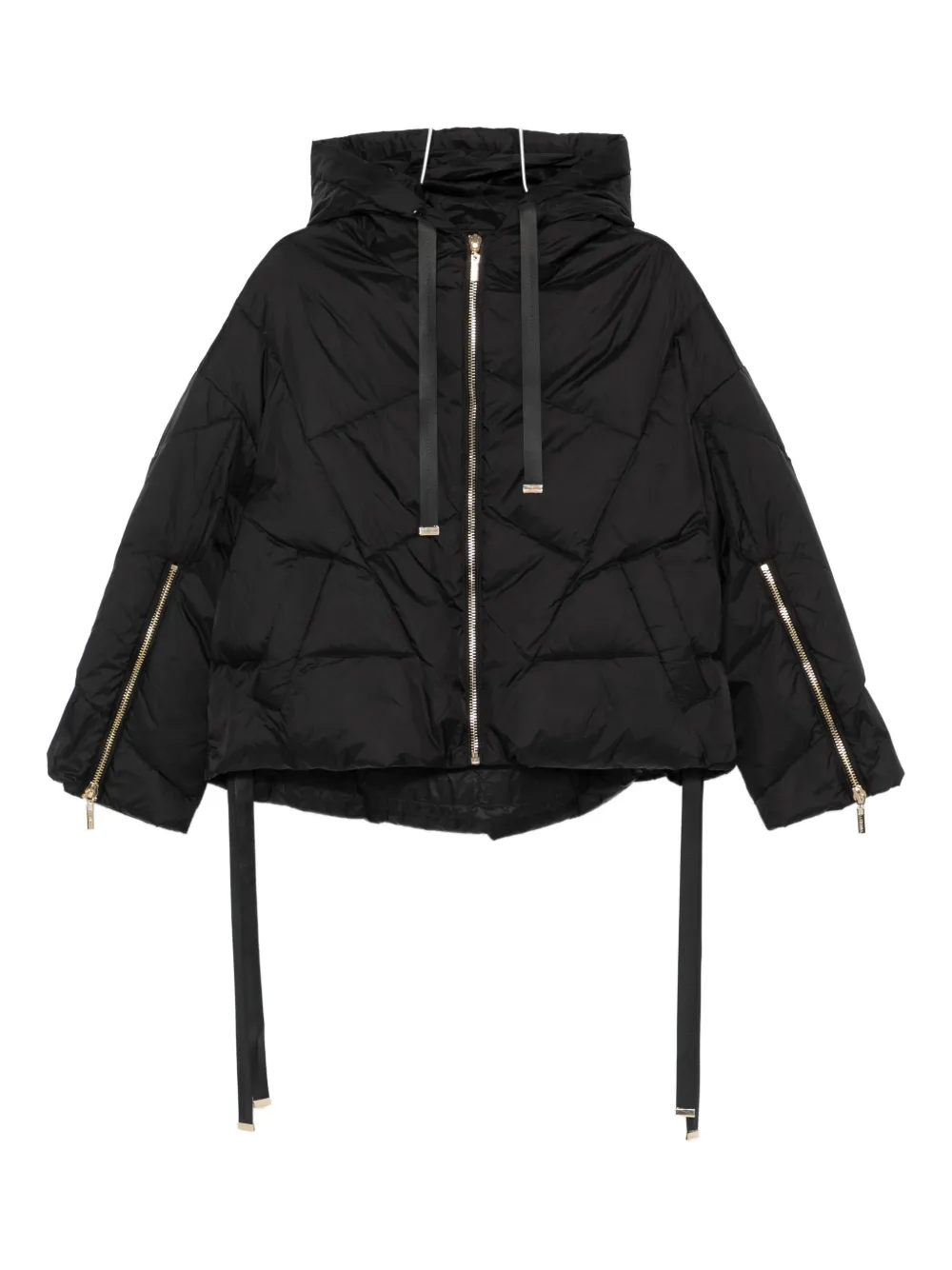 TWINSET quilted hooded jacket | Black | Image 1