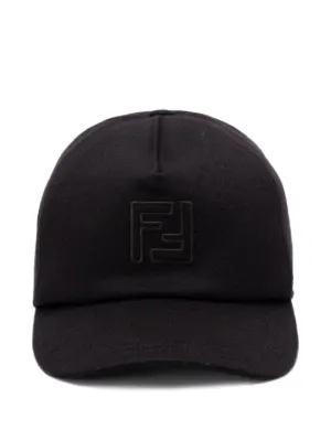 FENDI ロゴデザインキャップ Mサイズ FENDI ロゴ キャップ | ブラック | FARFETCH JP