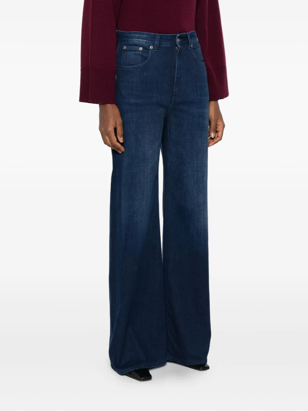 DONDUP Katoenen jeans met vijf zakken Blauw