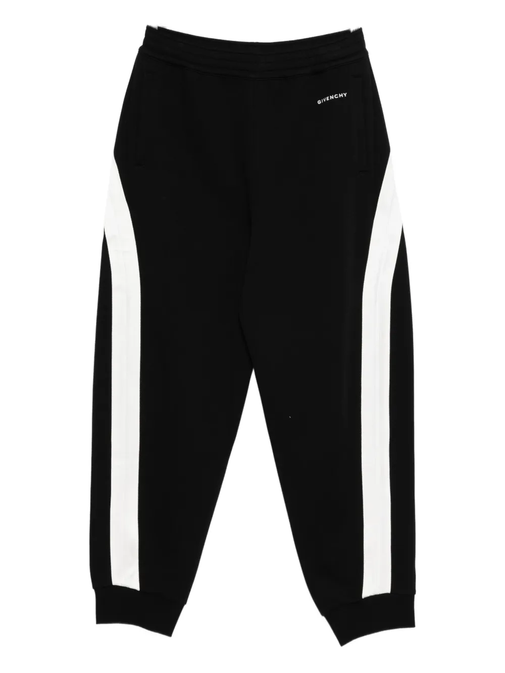 Givenchy Mens Black Open Seam Contrast Cotton-jersey Jogging Bottoms Xl In Black