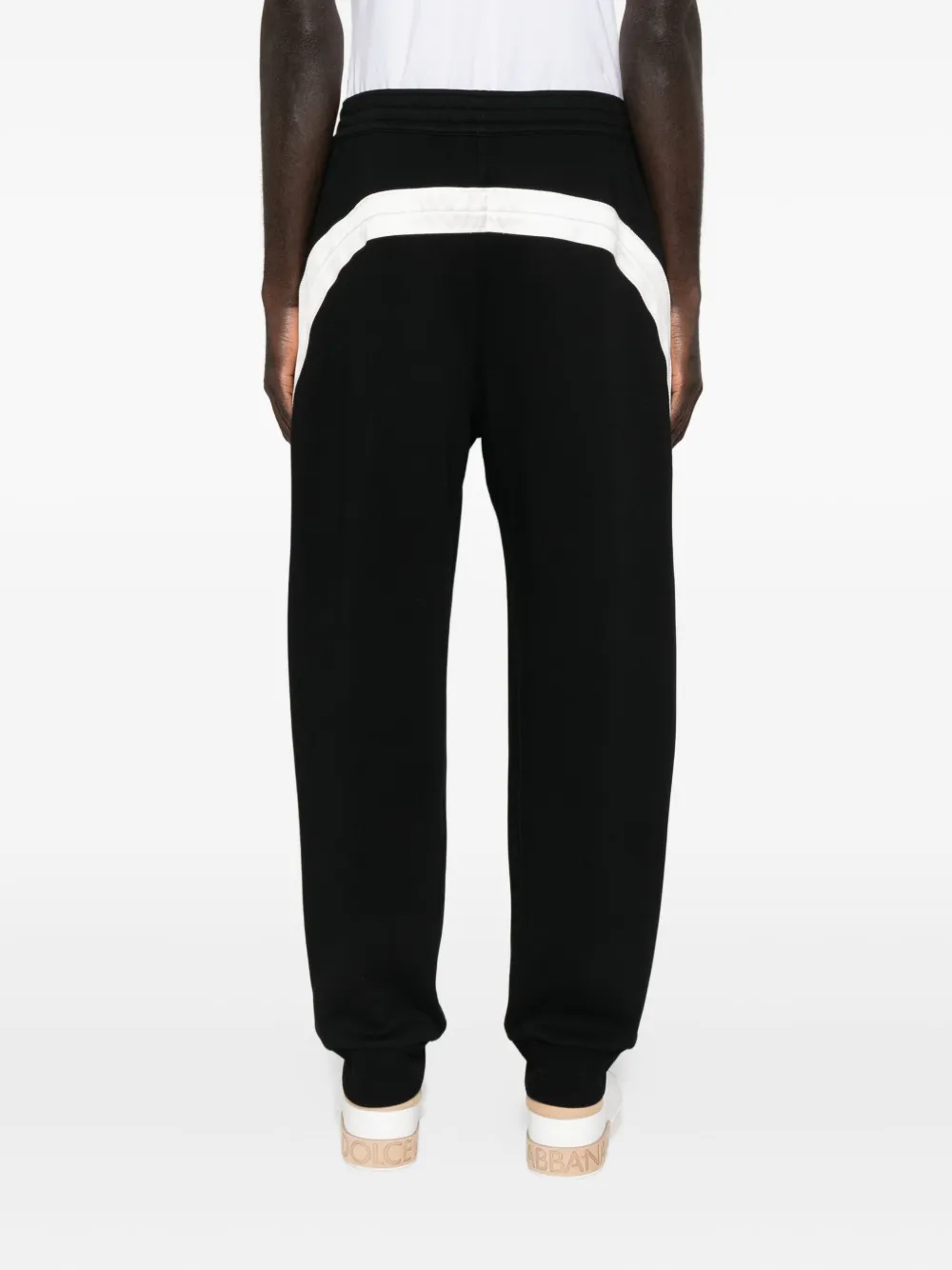 Givenchy Mens Black Open Seam Contrast Cotton-jersey Jogging Bottoms Xl In Black