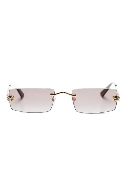 Cartier Eyewear Panther rectangle-frame sunglasses