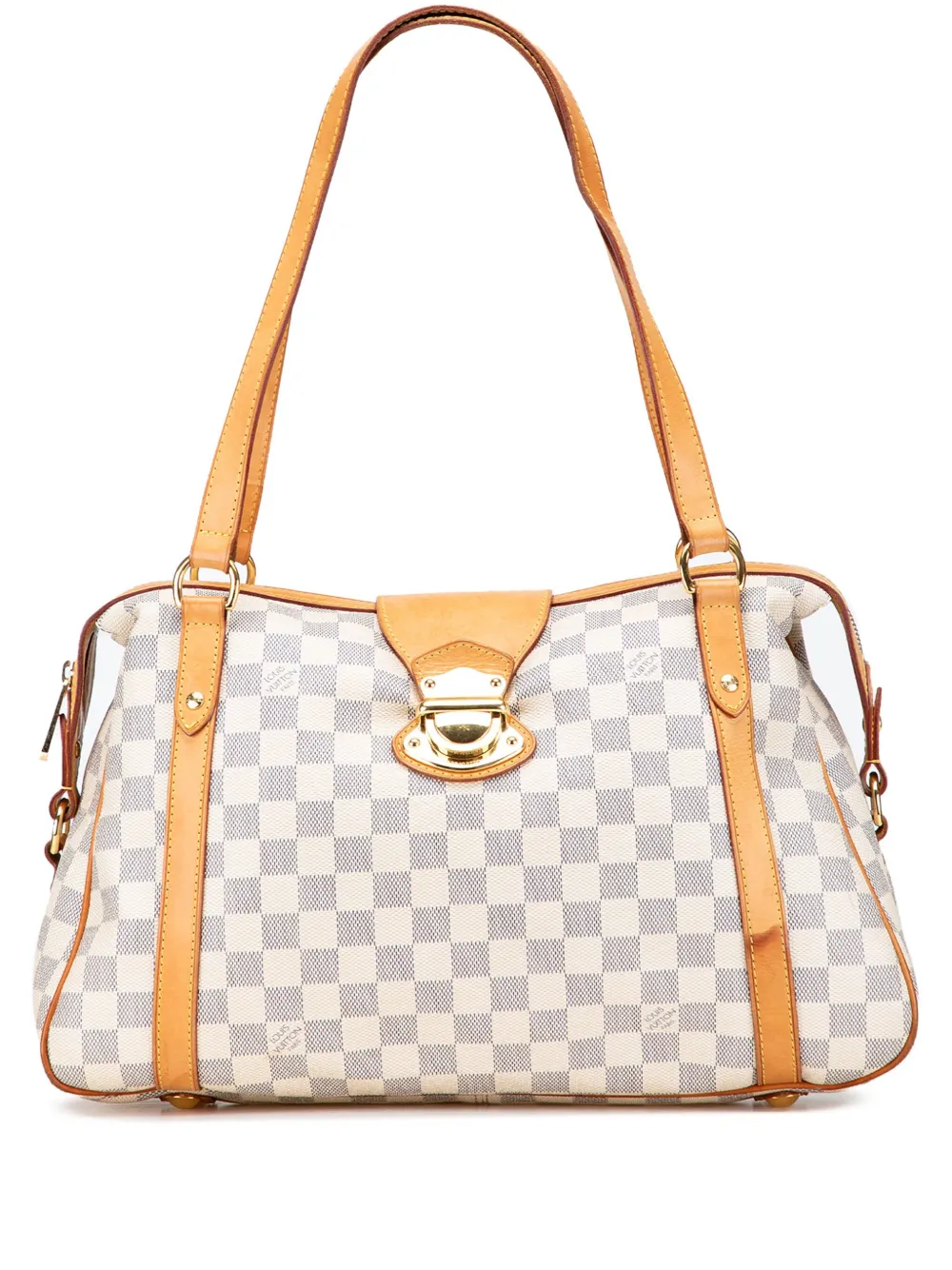 Louis Vuitton Pre-Owned 2010 ダミエ アズール ストレーザ PM ショルダーバッグ - ホワイト Louis Vuitton Pre-Owned 2010 ダミエ アズール ストレーザ PM ショルダーバッグ - ホワイト