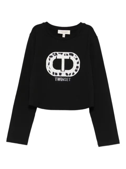 TWINSET Kids logo-embroidered T-shirt
