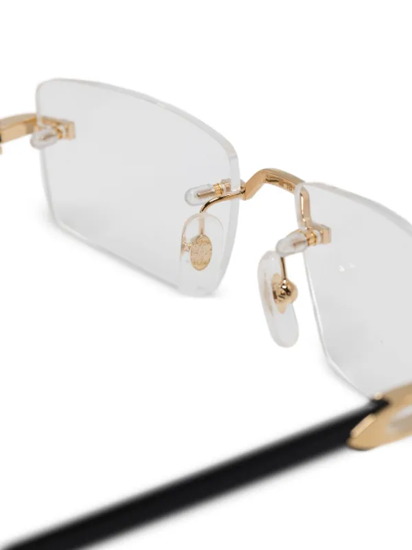 Cartier Eyewear リムレスメガネフレーム | ゴールドトーン | FARFETCH JP