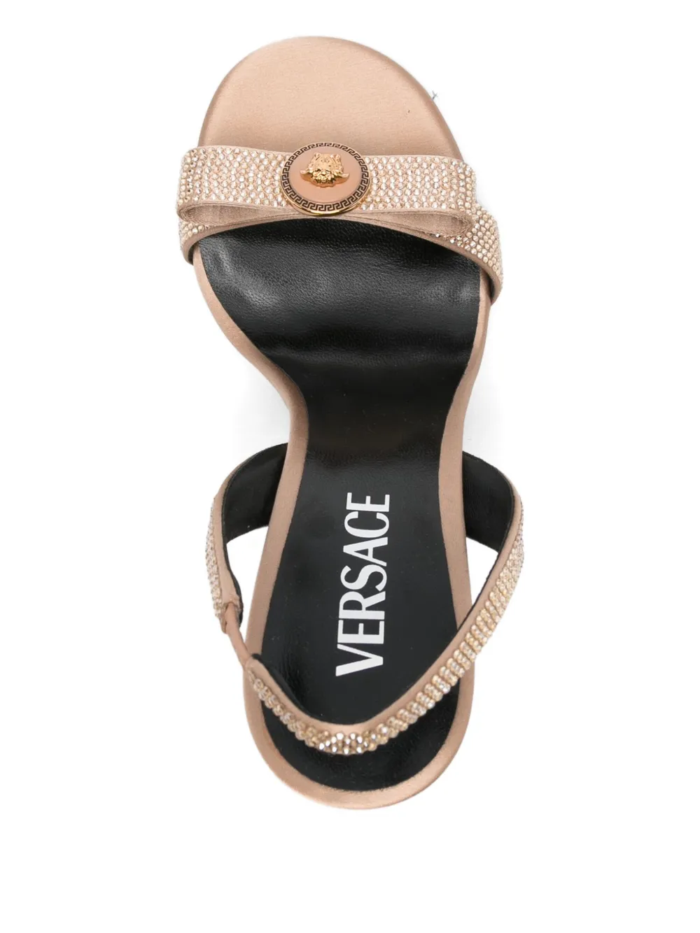 Versace Medallion-embellishment Sandals In Gold