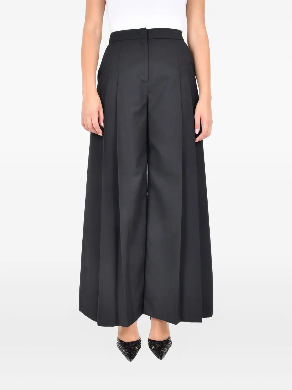 Pennyblack Pleated Trousers In Black