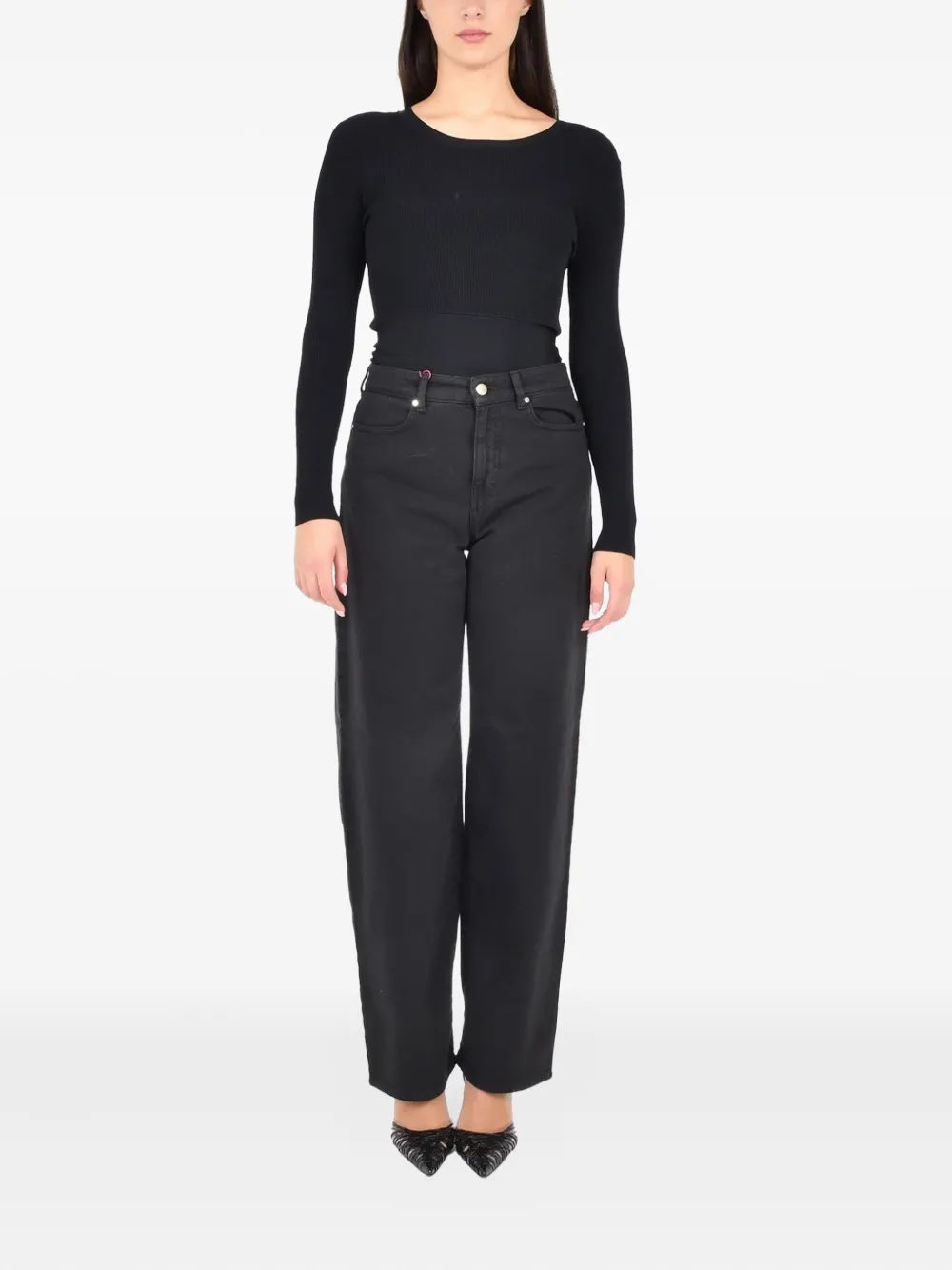 Pennyblack Zarina Long-sleeve Top In Black