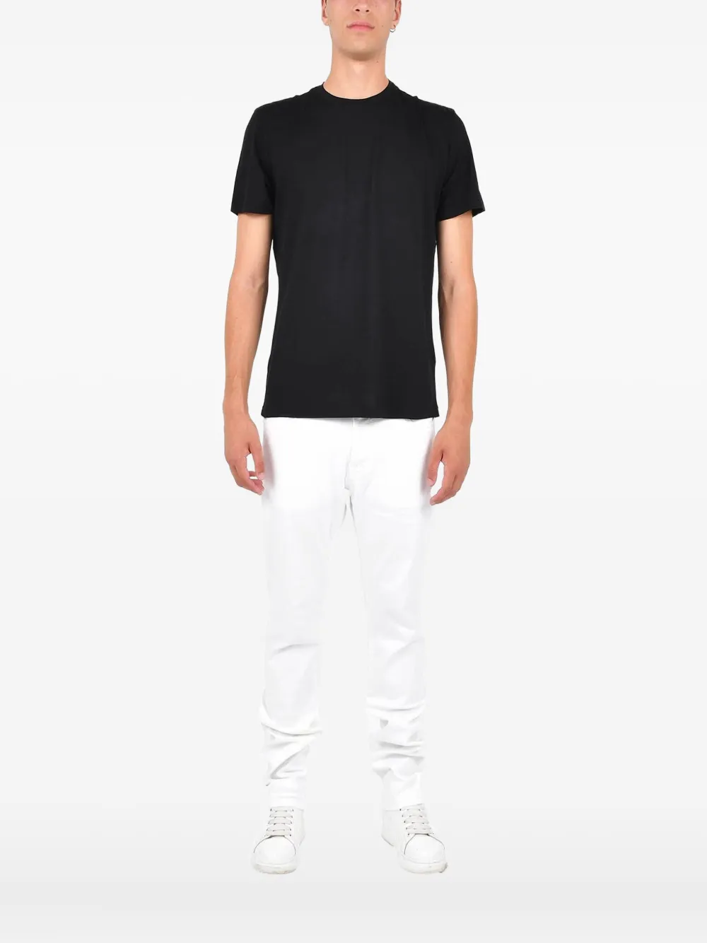 Low Brand playera con cuello redondo | negro | Image 1