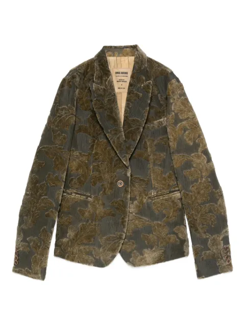 Uma Wang floral-pattern blazer