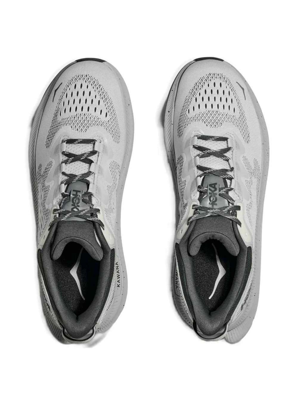 HOKA perforated-detailing sneakers Grey