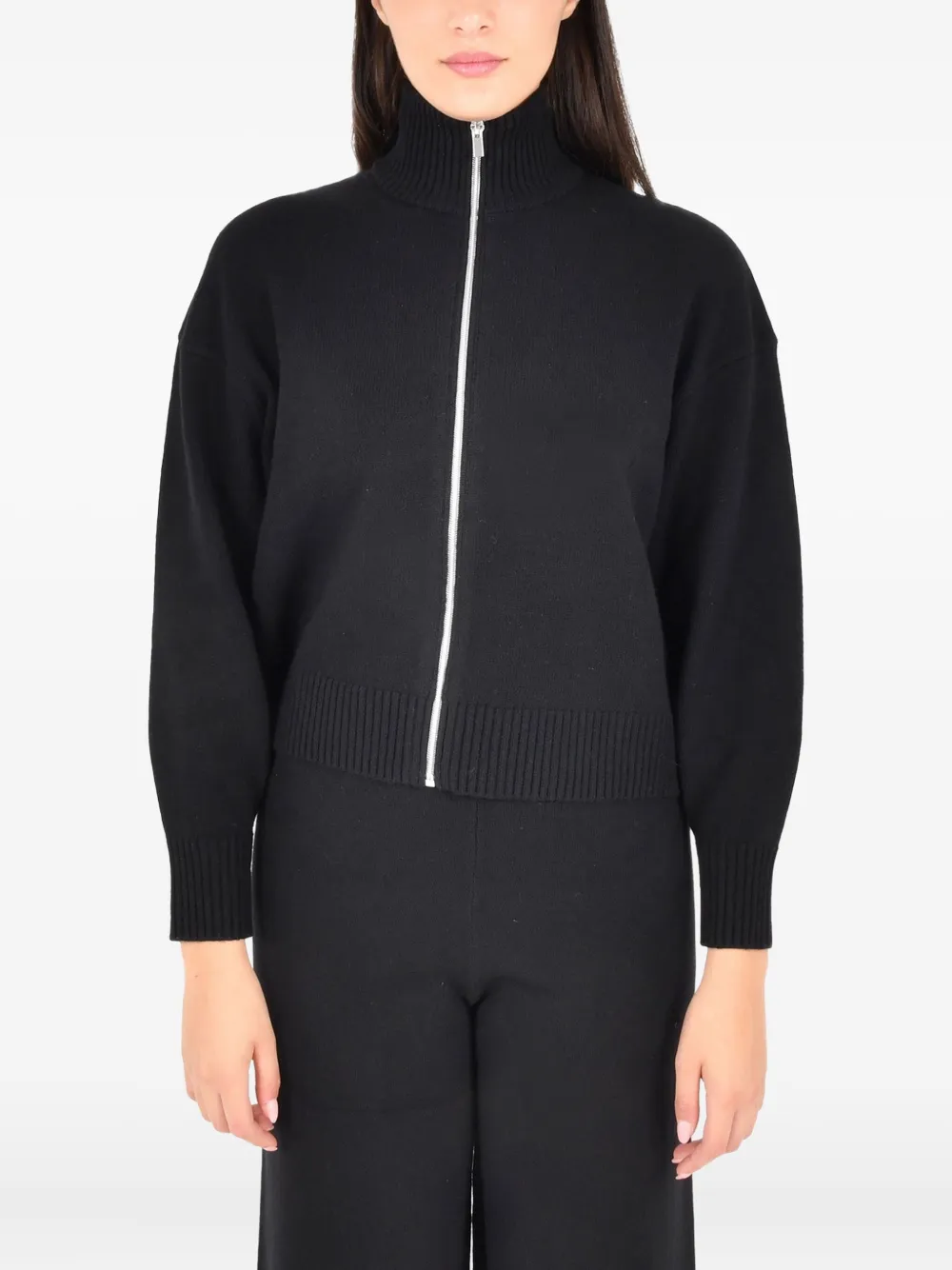 Pennyblack Antares Zip-up Cardigan In Black