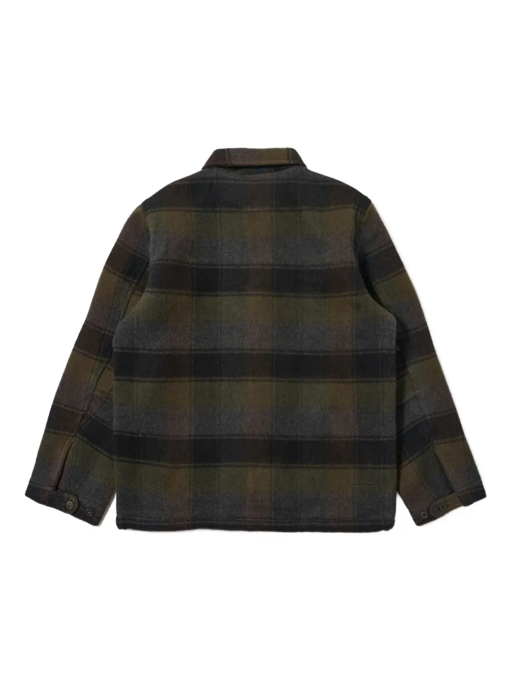 Universal Works Button-fastening Checked Jacket In Brown