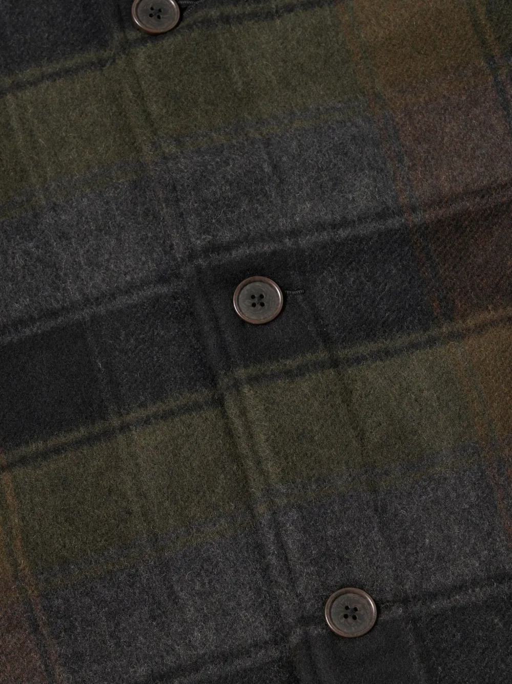 Universal Works Button-fastening Checked Jacket In Brown