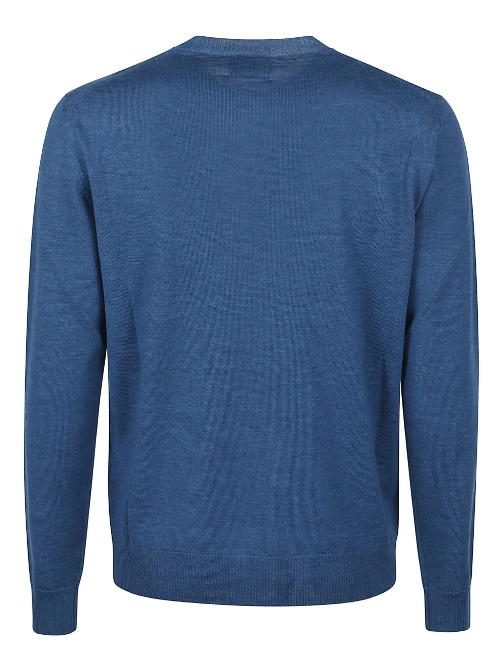 Ballantyne Trui van merinowol met ronde hals - Blauw