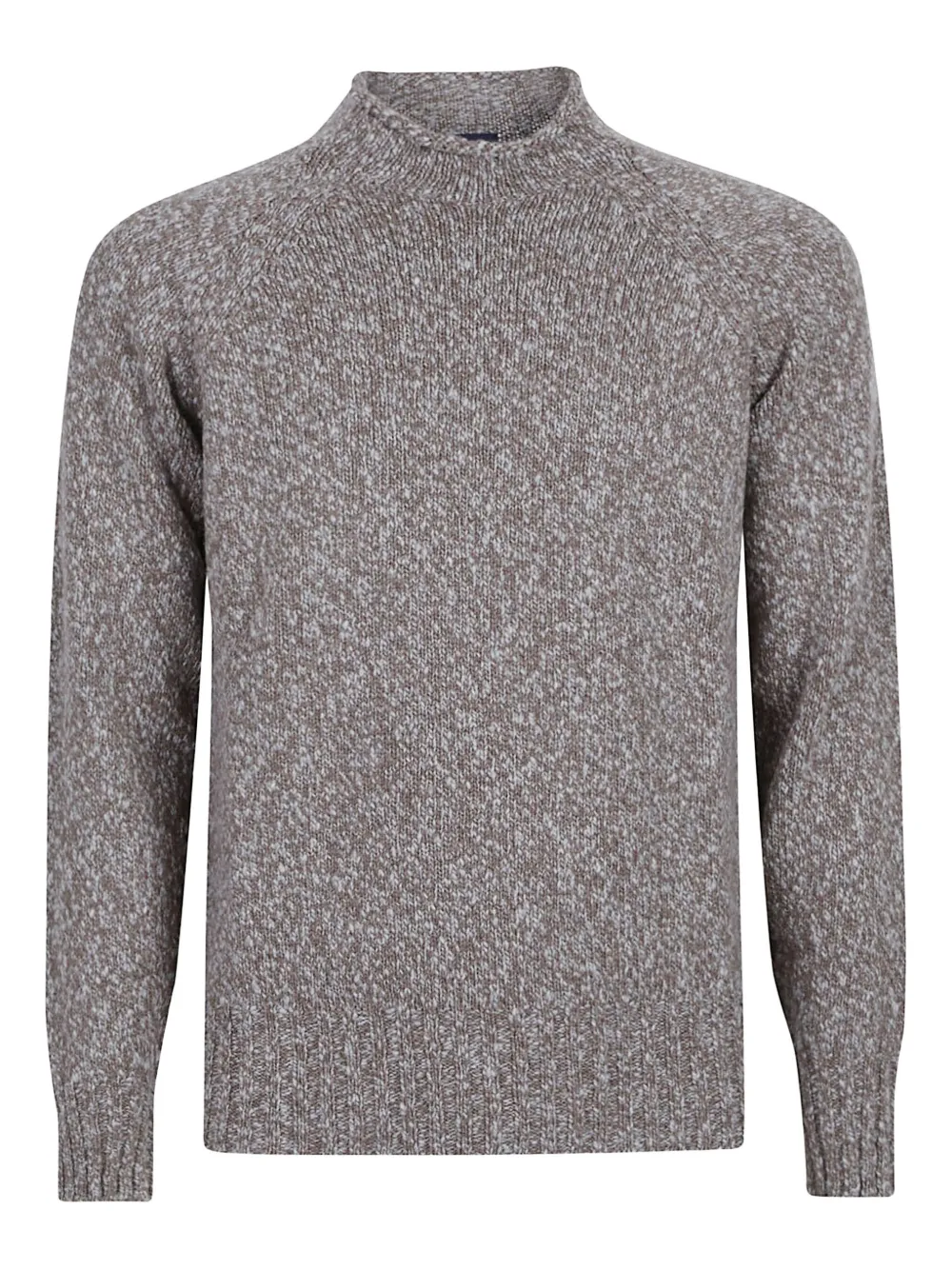 Drumohr Mock-neck Raglan-sleeve Sweater In Gray