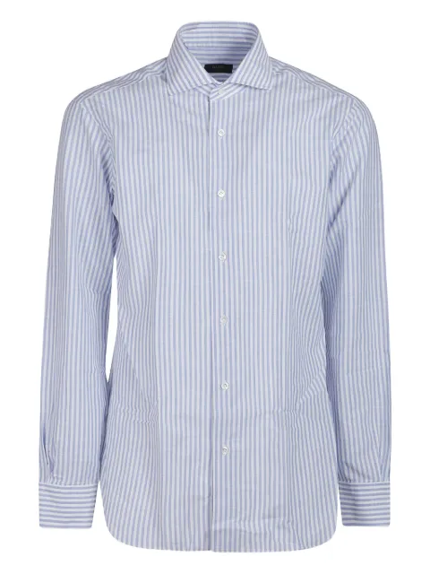 Barba striped cotton shirt