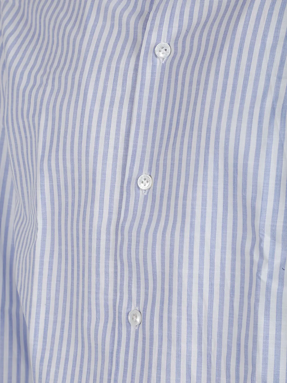 Barba Gestreept katoenen overhemd Zwart