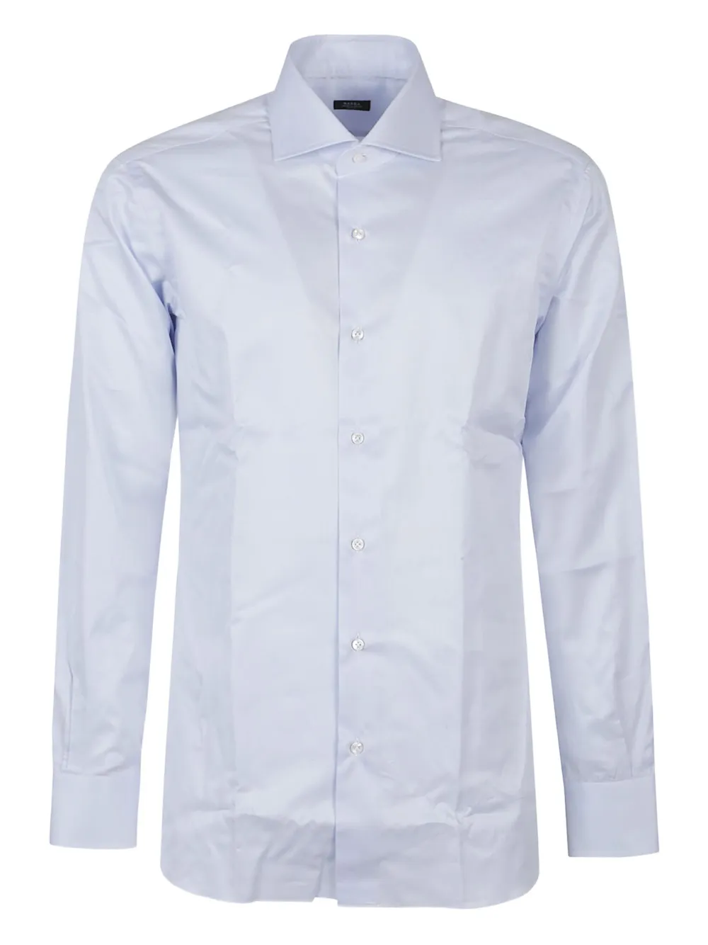 Barba long-sleeved cotton shirt | Blue | Image 1