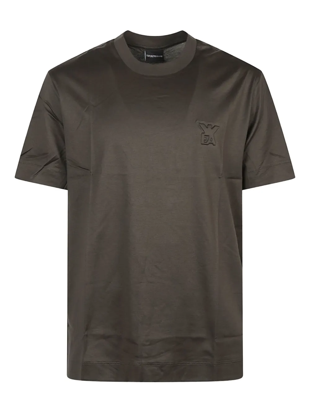Emporio Armani embossed-logo T-shirt | Green | Image 1