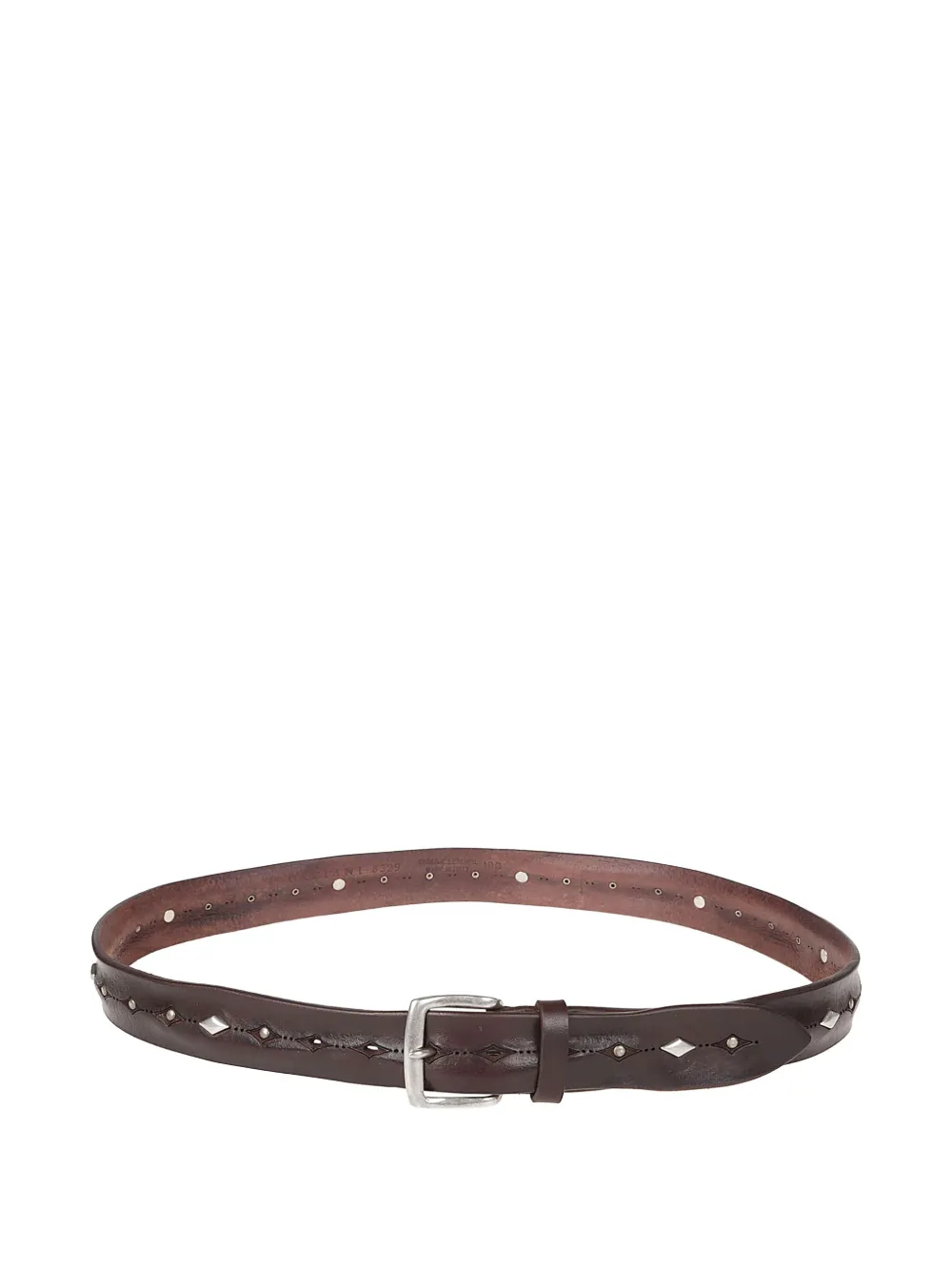 Orciani Leren riem - Bruin