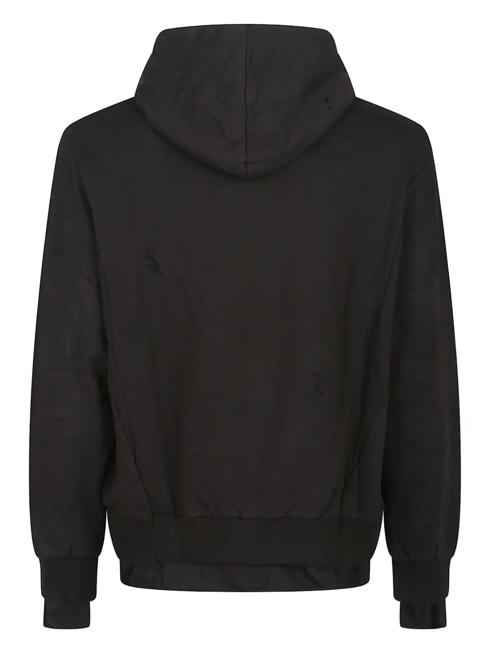 Reternity Distressed Cotton Hoodie In Brown