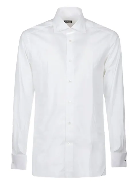 Zegna French-cuff cotton shirt