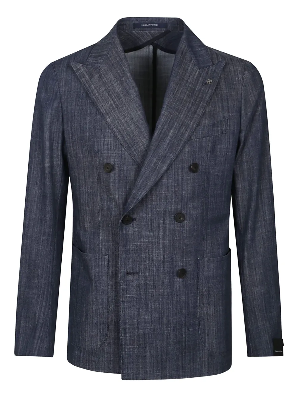 Tagliatore double-breasted cotton jacket - ブルー Tagliatore double-breasted cotton jacket - ブルー