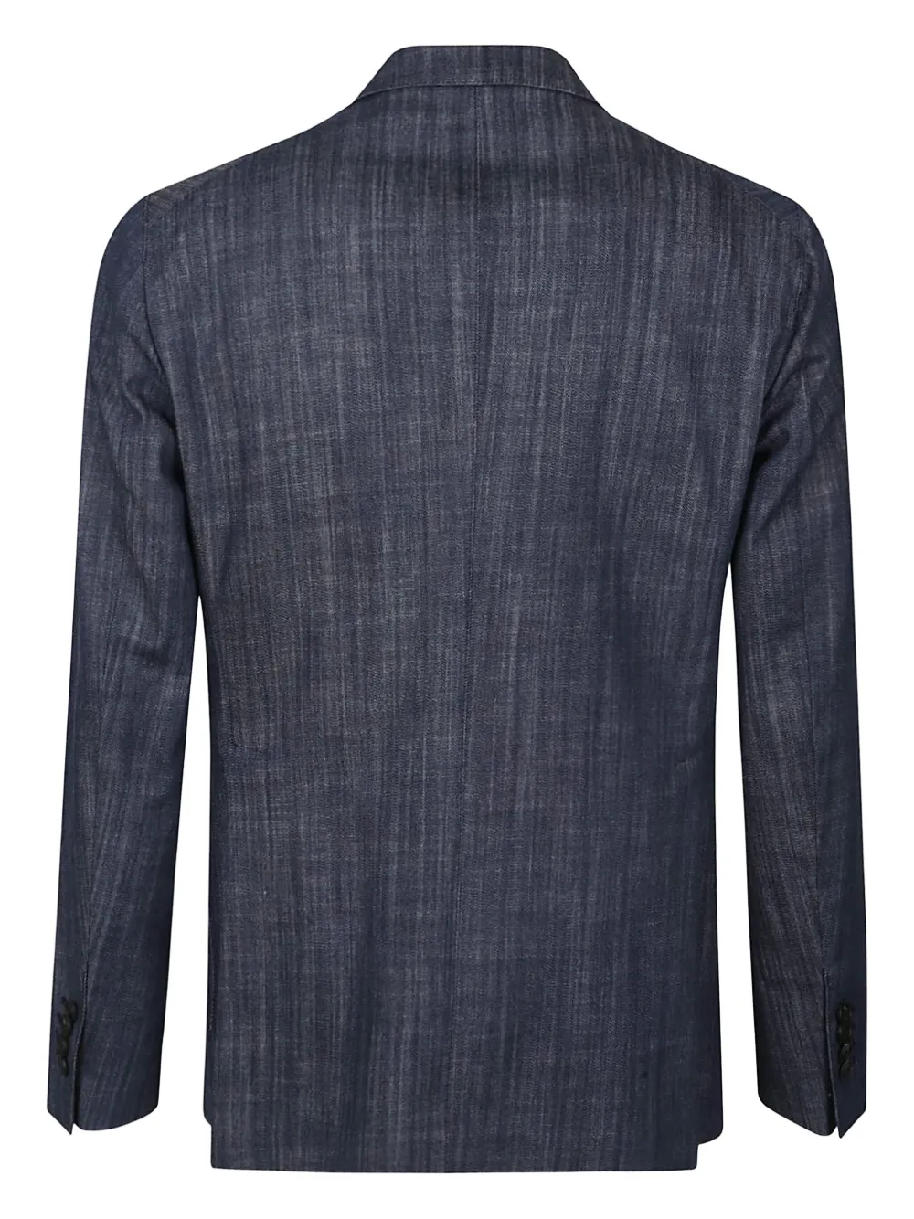 Tagliatore Double-breasted Tailored Jacket With Textured Fabric In Blue