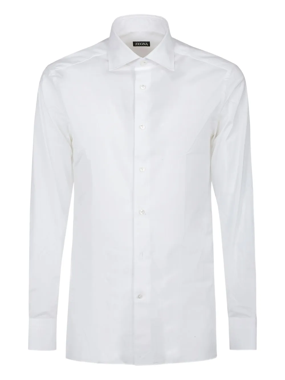 Zegna chemise en coton à manches longues | blanc | Image 1