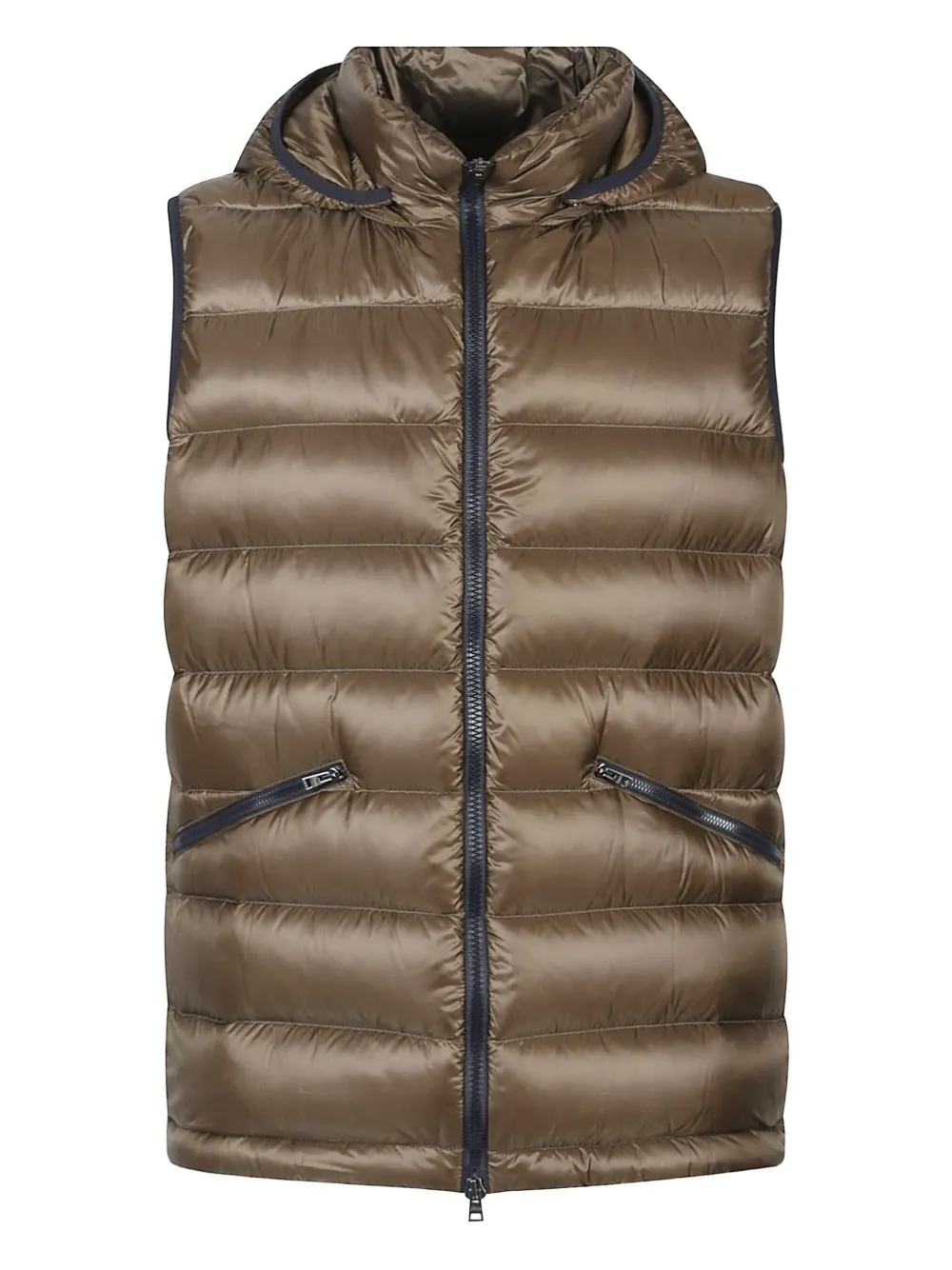 Herno hooded quilted vest | Green | Image 1
