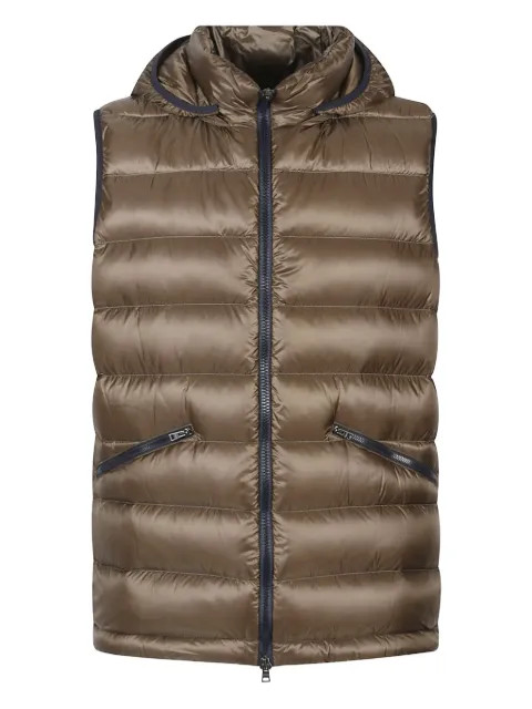 Herno hooded quilted vest