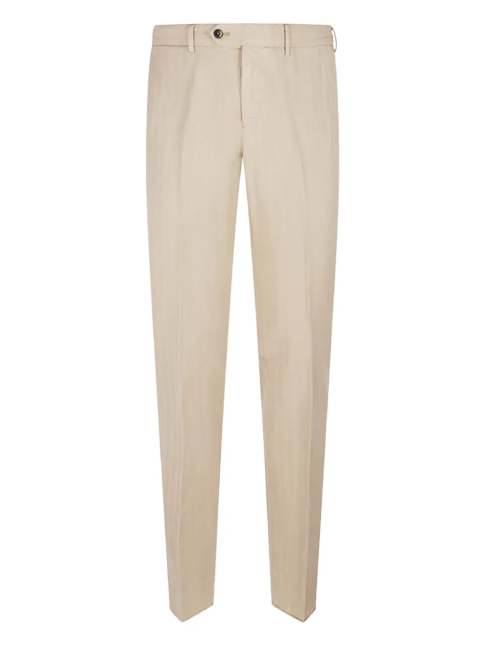 Pt Torino Buttoned Straight-leg Trousers In Neutral
