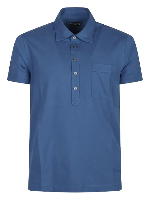 TOM FORD chest-pocket cotton polo shirt