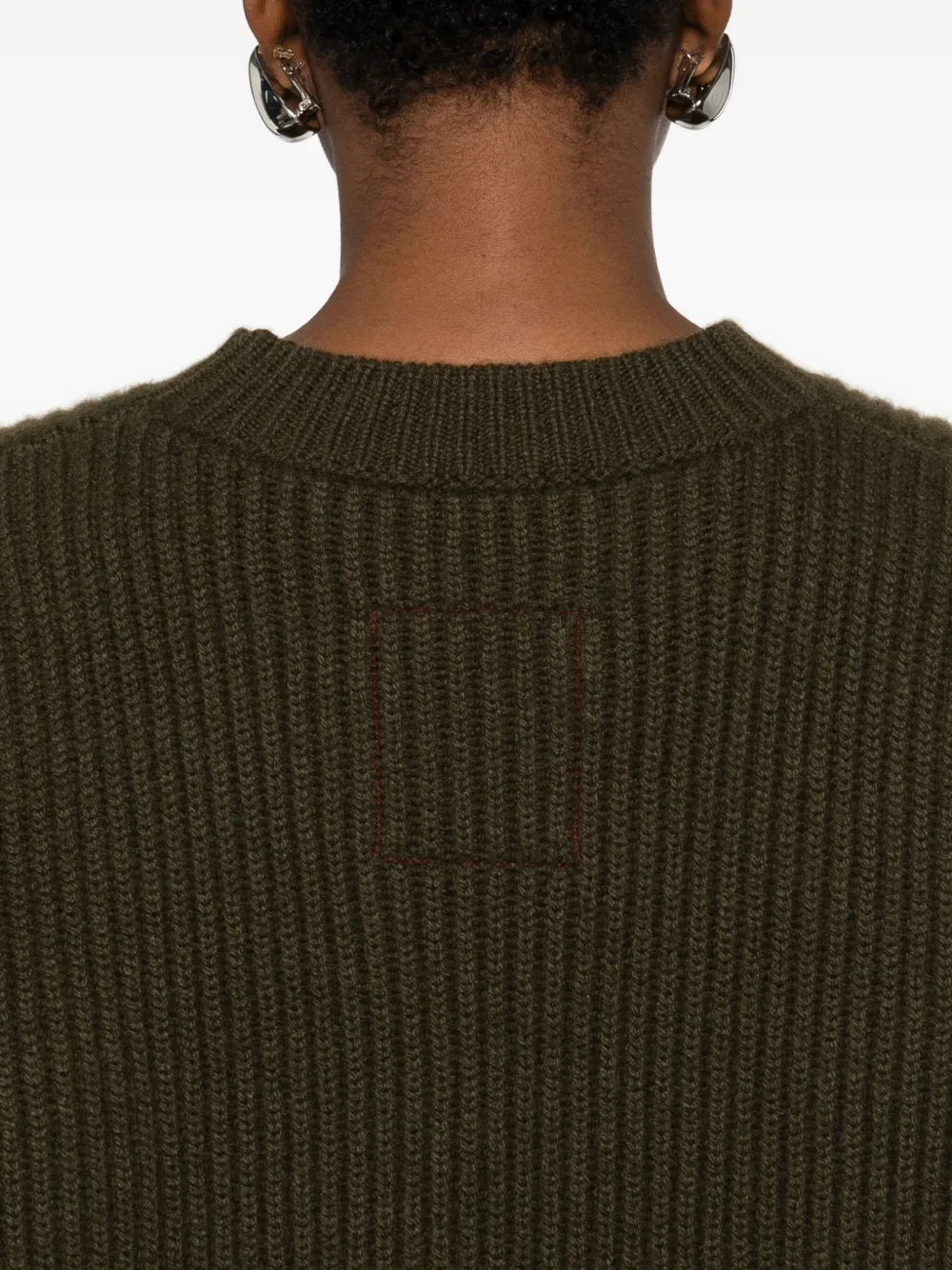 Uma Wang Geribbelde sweater Groen