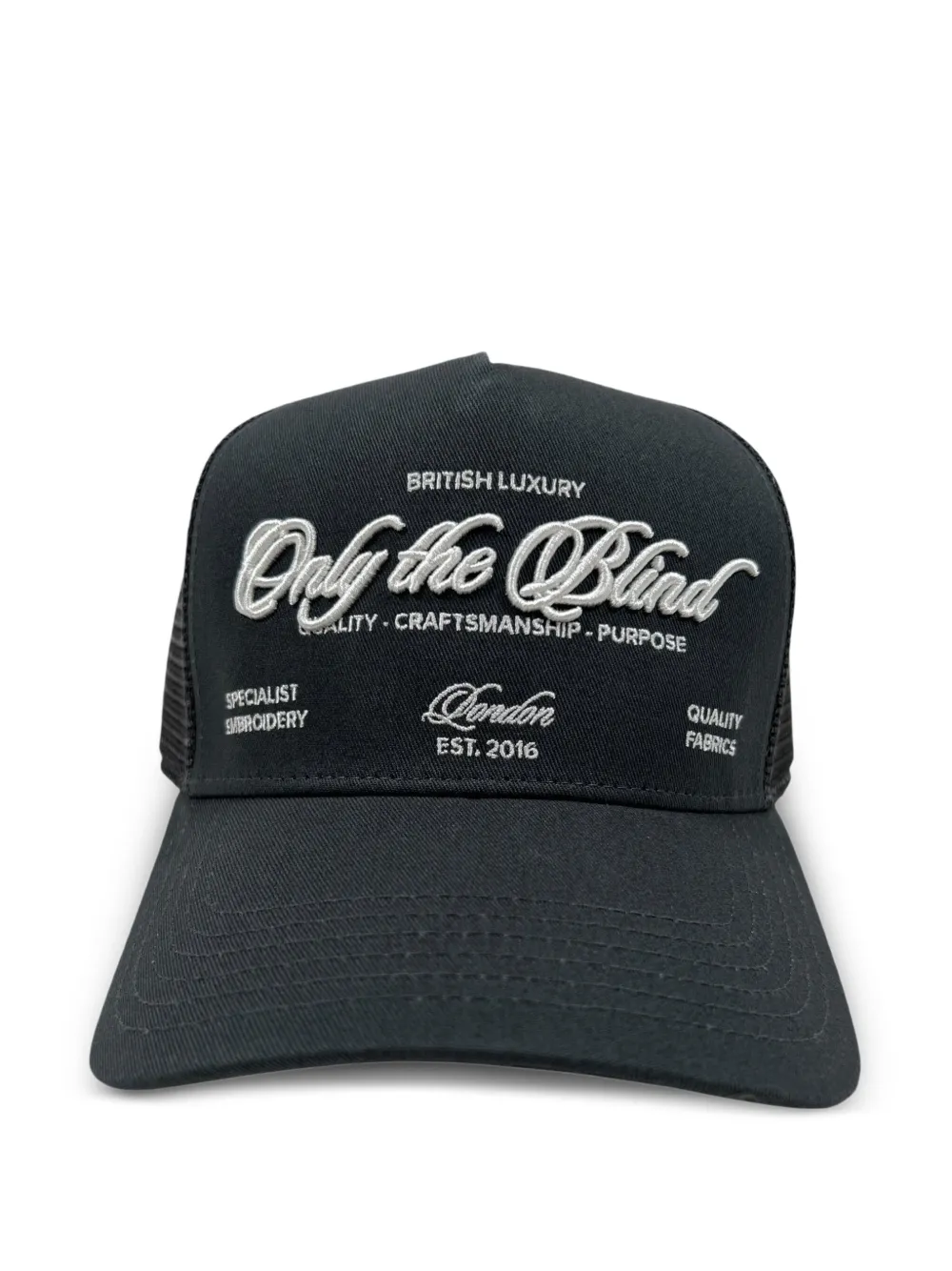 Only the Blind logo-embroidered trucker cap | Black | Image 1