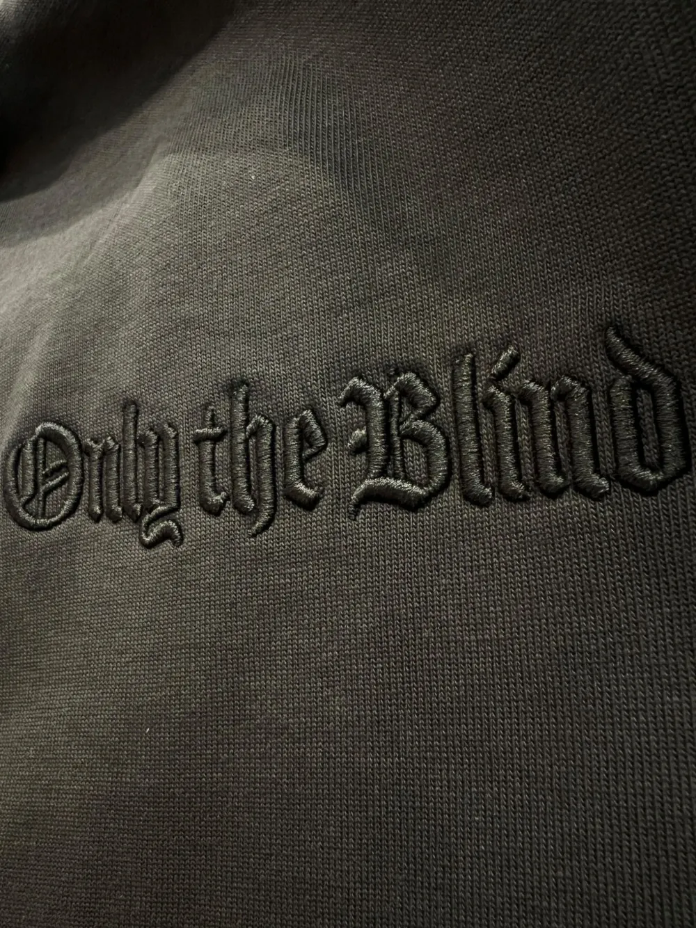 Only The Blind Embroidered T-shirt In Green
