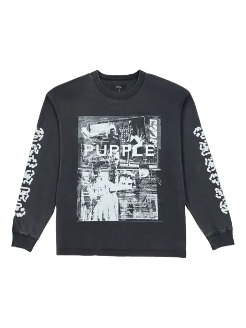 Purple Brand playera manga larga con estampado gráfico